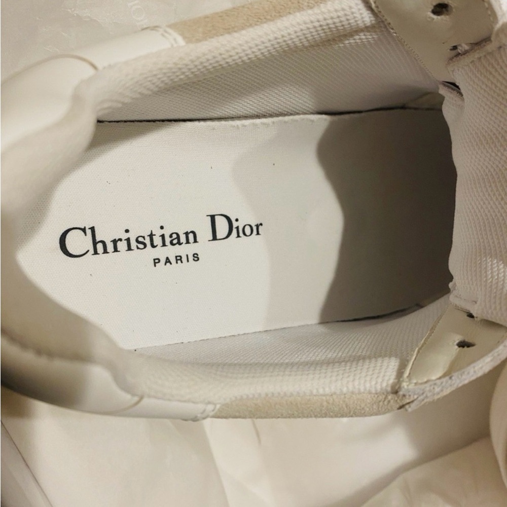 Dior Star Platform Sneakers Light Beige Suede Calfskin Leather - Picture 7 of 16